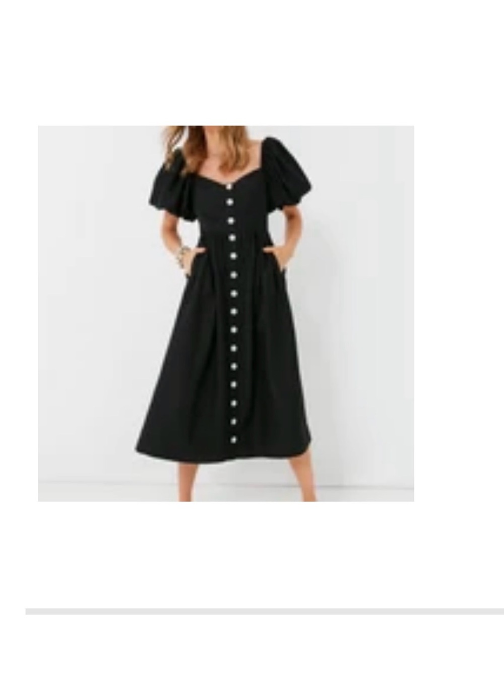 Tuckernuck Pomander Place Black Alexis Midi Dress Worn Once